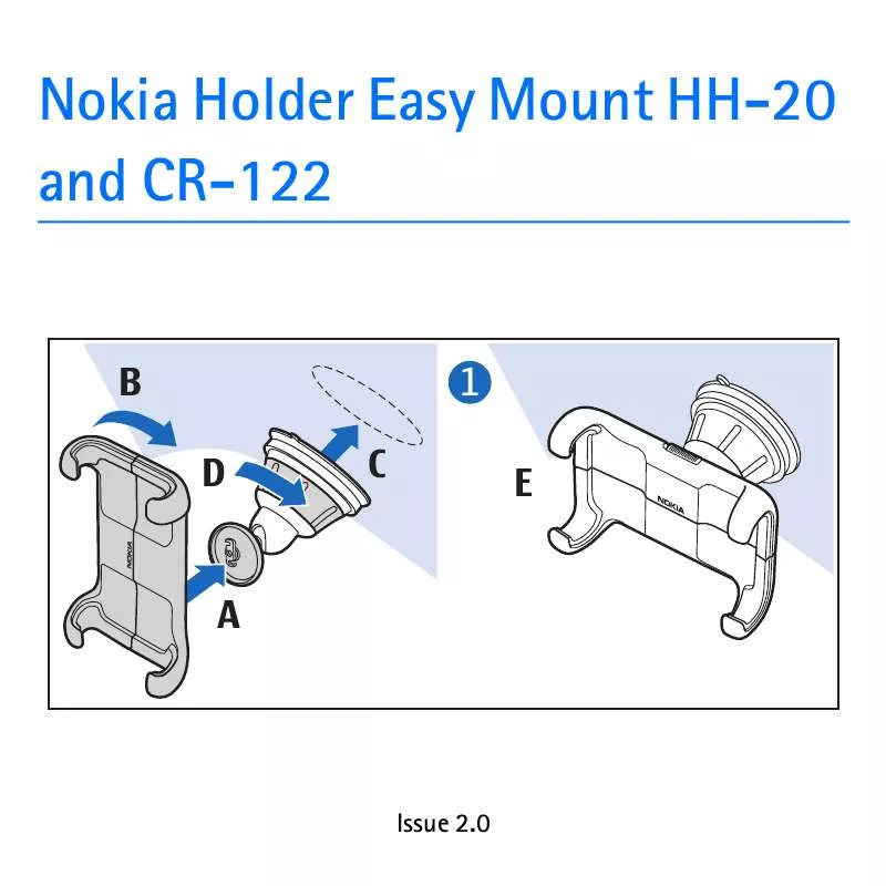 Mode d'emploi NOKIA MOBILE HOLDER CR-122