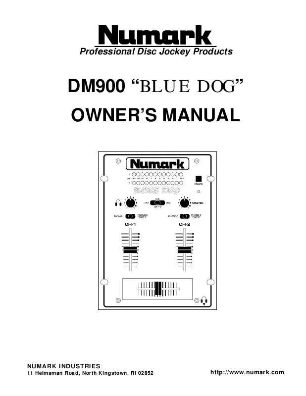 Mode d'emploi NUMARK DM900