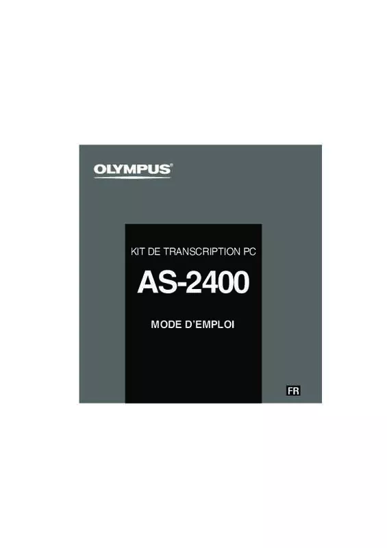 Mode d'emploi OLYMPUS AS-2400