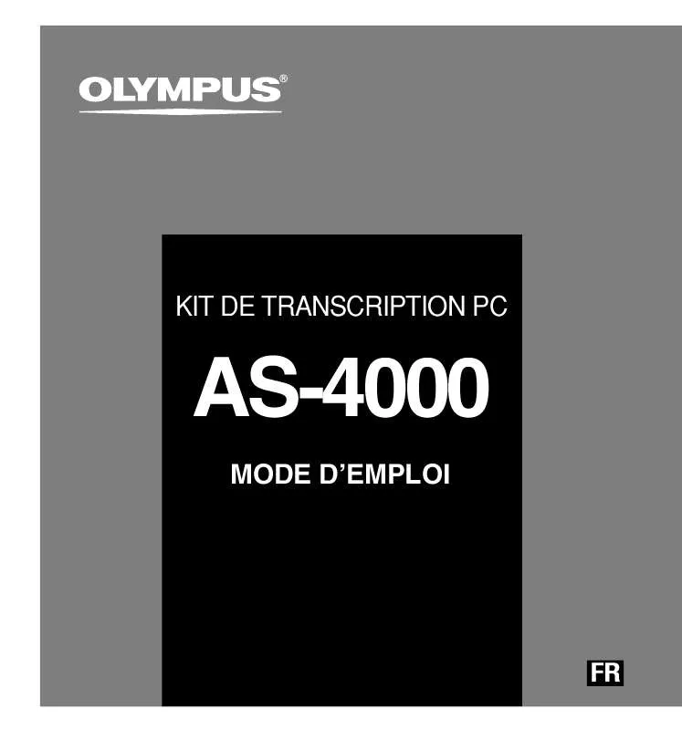 Mode d'emploi OLYMPUS AS-4000