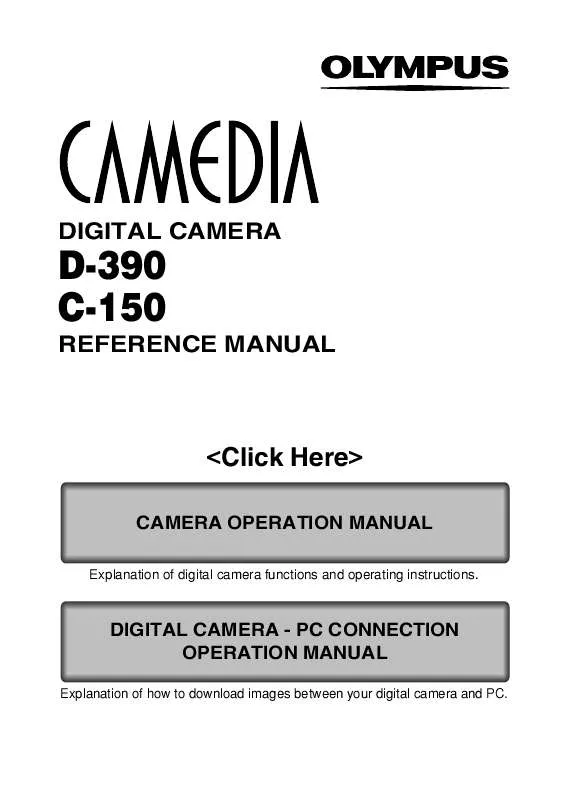 Mode d'emploi OLYMPUS CAMEDIA C-150