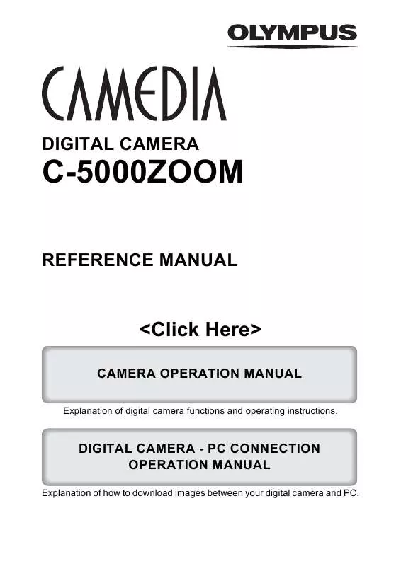 Mode d'emploi OLYMPUS CAMEDIA C-5000 ZOOM