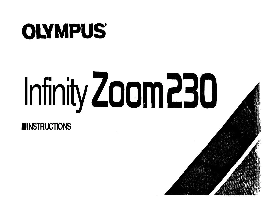 Mode d'emploi OLYMPUS INFINITY ZOOM 230