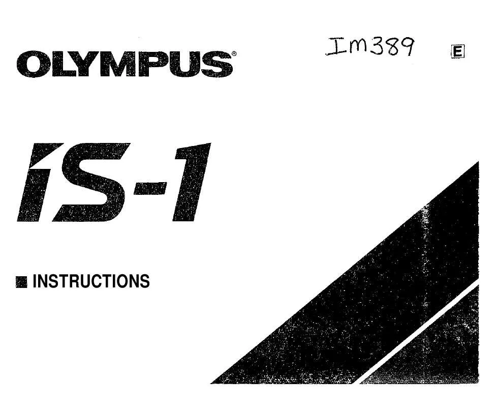 Mode d'emploi OLYMPUS IS-1