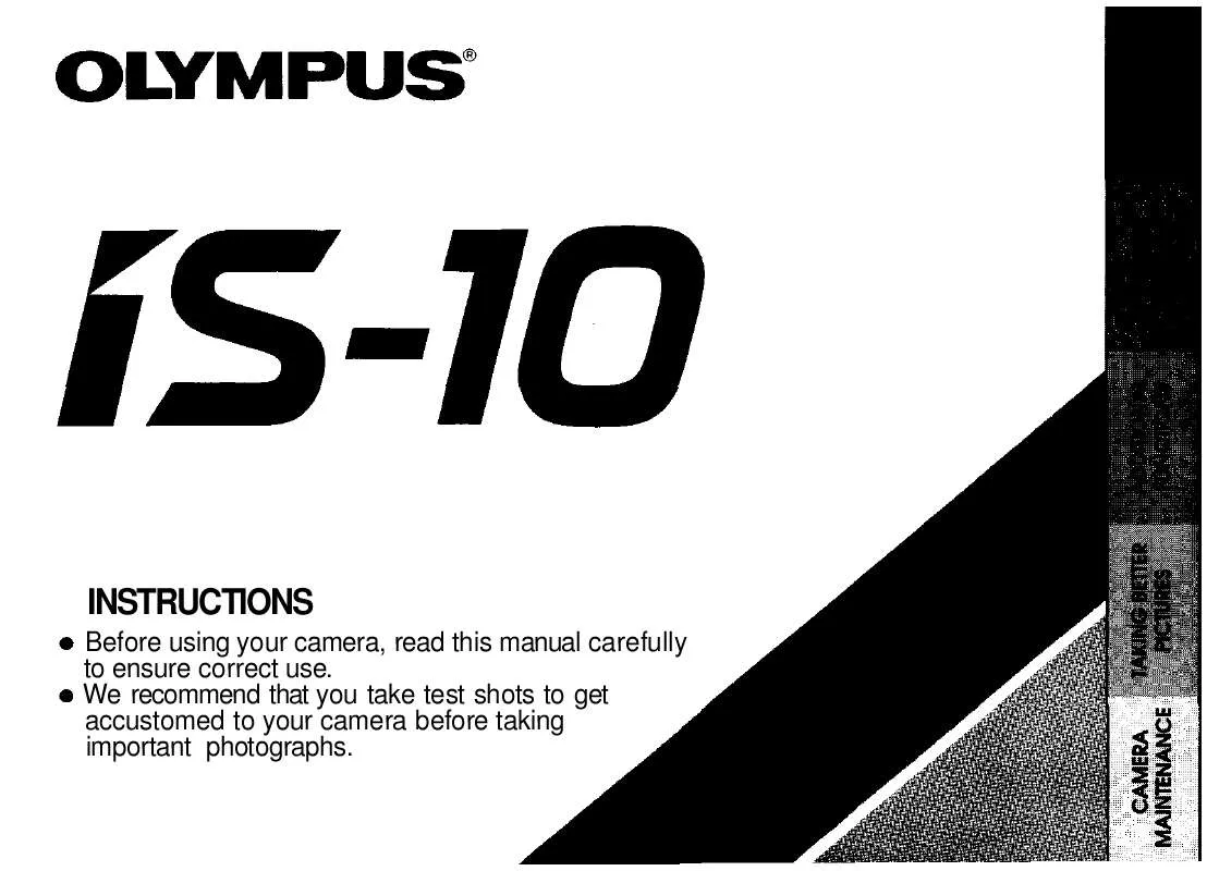 Mode d'emploi OLYMPUS IS-10