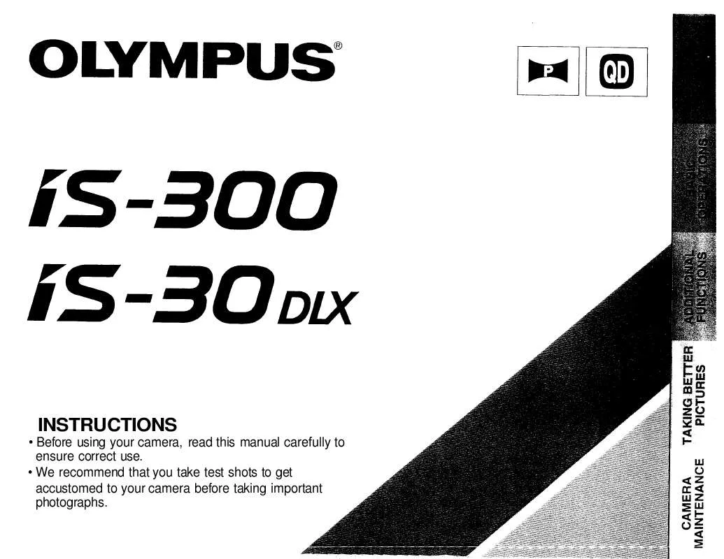 Mode d'emploi OLYMPUS IS-30 DLX