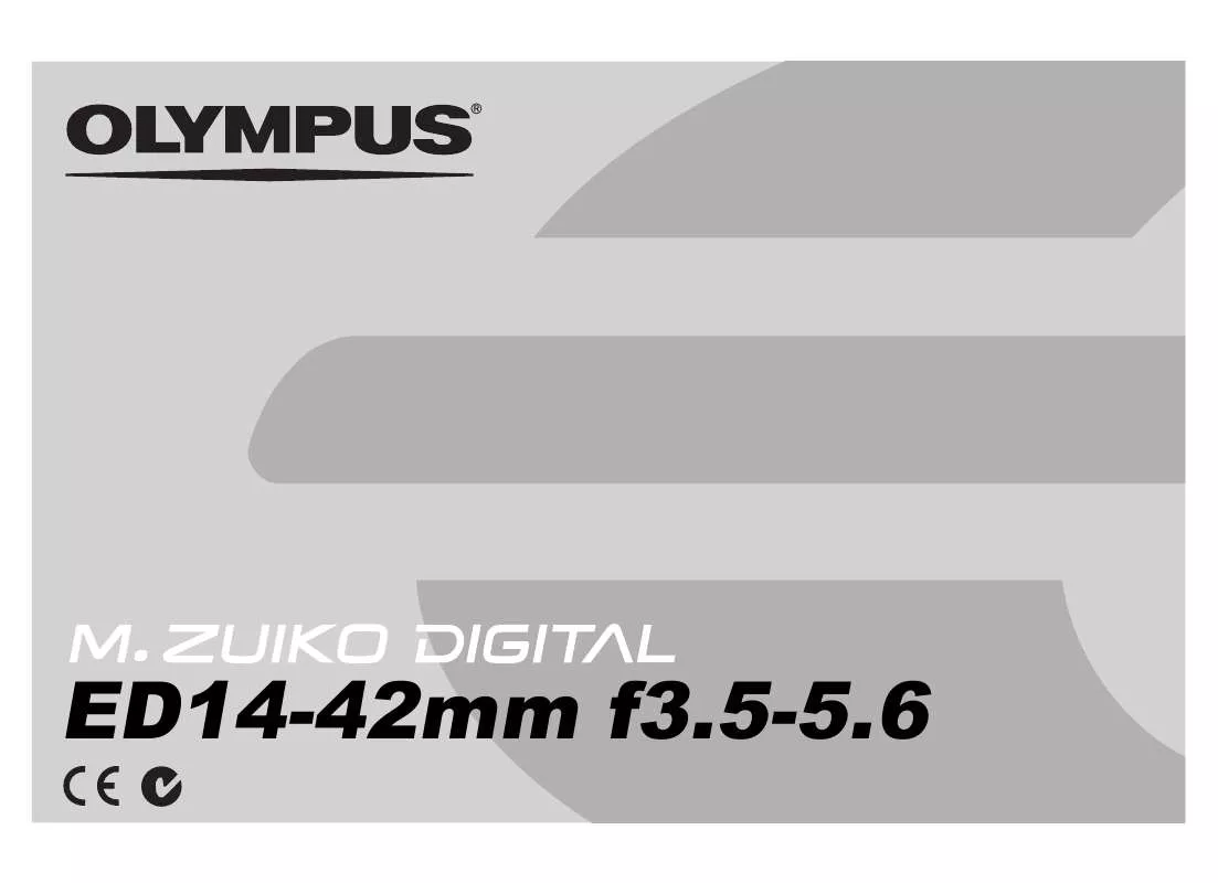Mode d'emploi OLYMPUS M. 14-42MM F3.5-F5.6