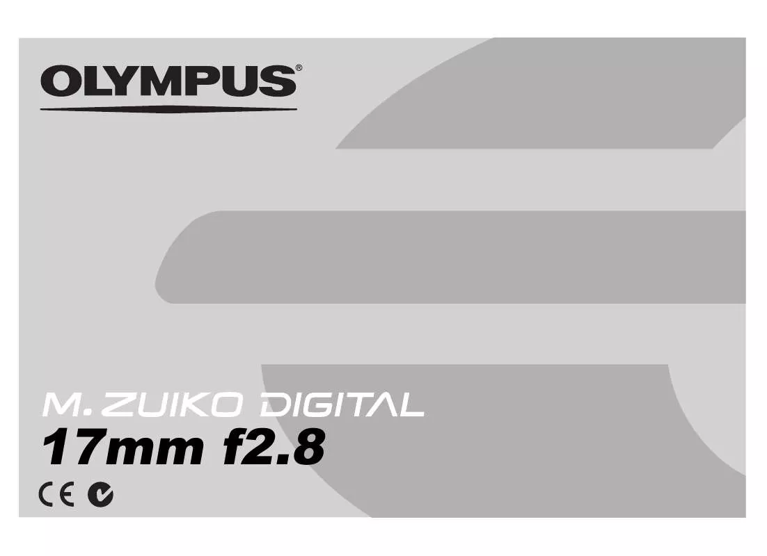 Mode d'emploi OLYMPUS M. 17MM F2.8