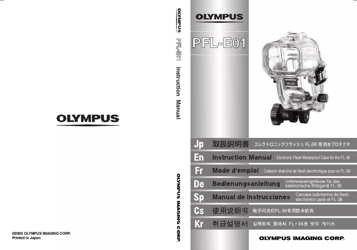 Mode d'emploi OLYMPUS PFL-E01