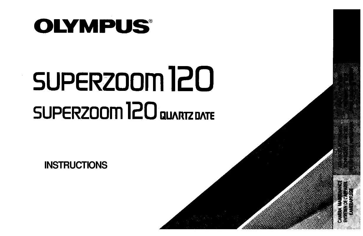 Mode d'emploi OLYMPUS SUPERZOOM 120