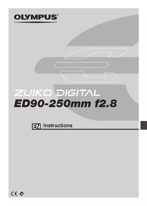 Mode d'emploi OLYMPUS ZUIKO DIGITAL ED 90-250MM F2.8