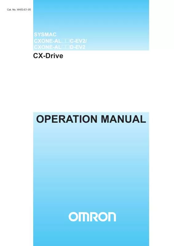 Mode d'emploi OMRON CX-DRIVE