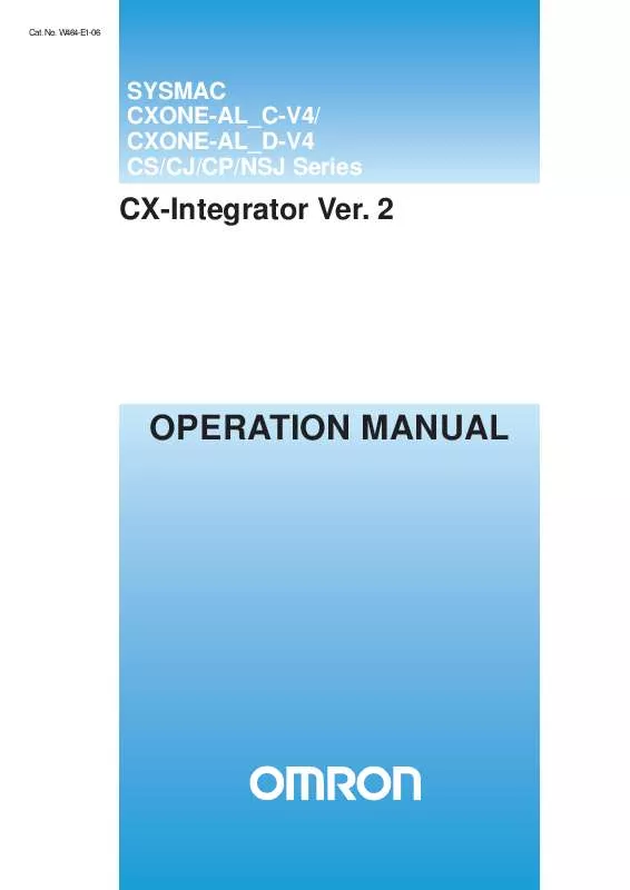 Mode d'emploi OMRON CX-INTEGRATOR V2