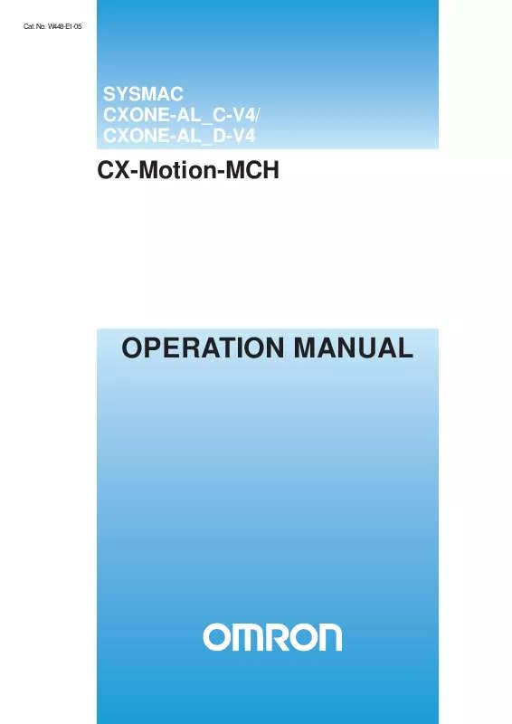 Mode d'emploi OMRON CX-MOTION-MCH