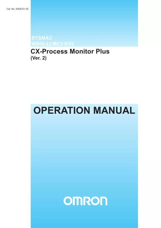 Mode d'emploi OMRON CX-PROCESS MONITOR PLUS V2