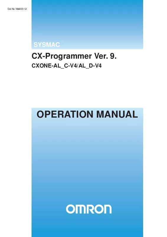 Mode d'emploi OMRON CX-PROGRAMMER V9