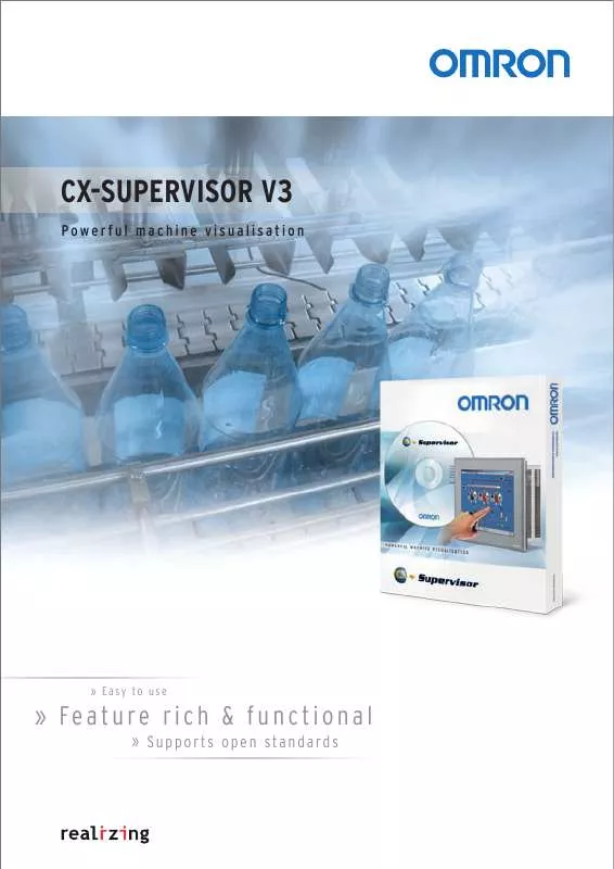 Mode d'emploi OMRON CX-SUPERVISOR V3