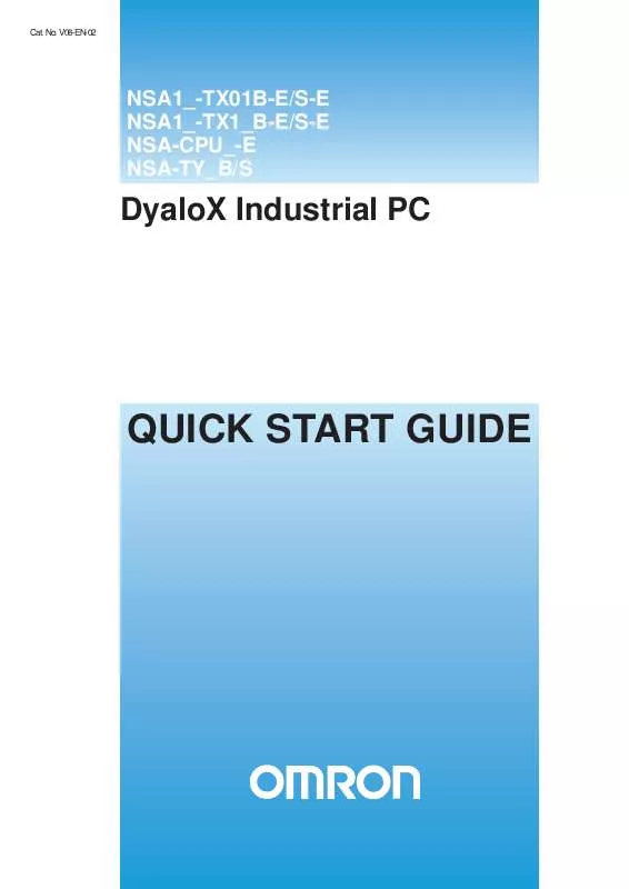 Mode d'emploi OMRON DYALOX INDUSTRIAL PC
