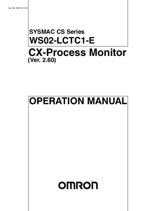 Mode d'emploi OMRON WS02-LCTC1-E