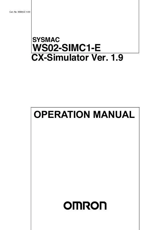 Mode d'emploi OMRON WS02-SIMC1-E
