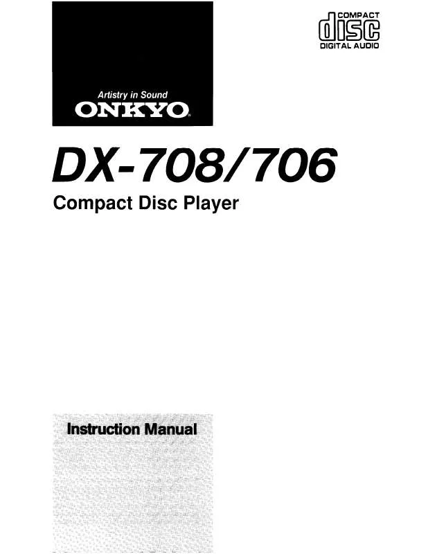 Mode d'emploi ONKYO DX-706