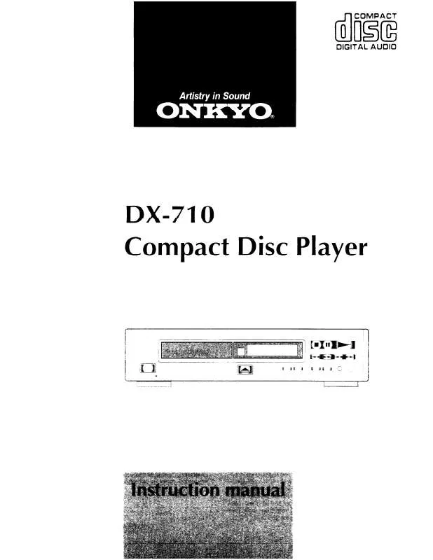 Mode d'emploi ONKYO DX-710