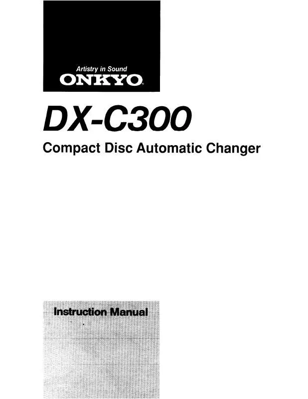 Mode d'emploi ONKYO DX-C300