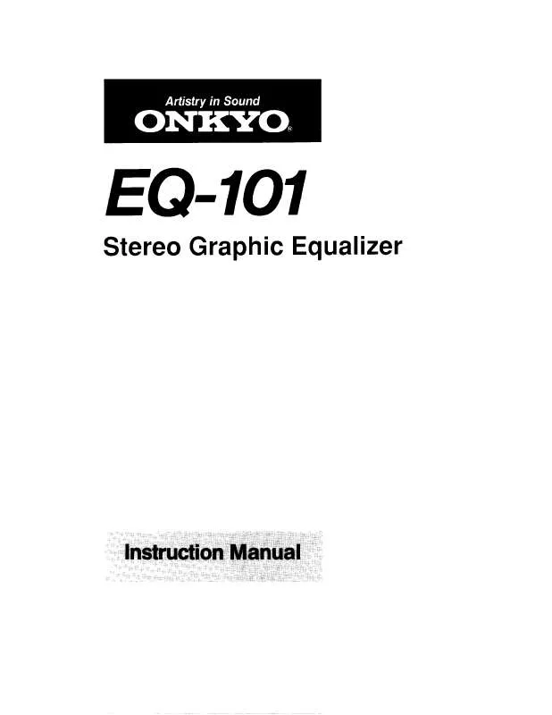 Mode d'emploi ONKYO EQ-101