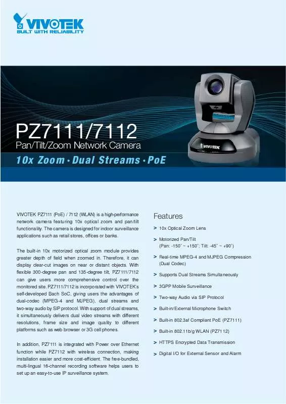 Mode d'emploi OPTICOM PZ7112