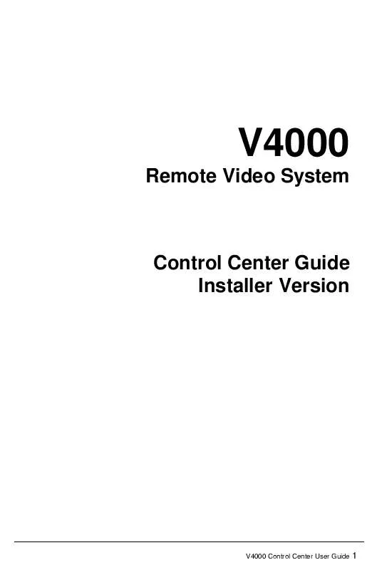 Mode d'emploi OZ-VISION V4000