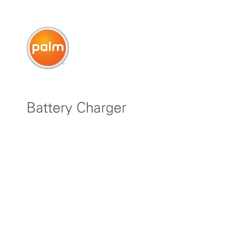 Mode d'emploi PALM BATTERY CHARGER