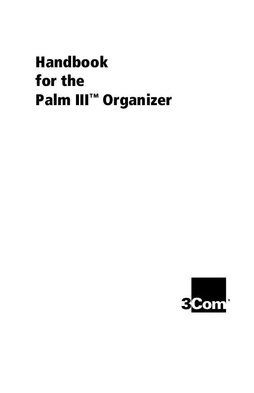 Mode d'emploi PALM PALM III