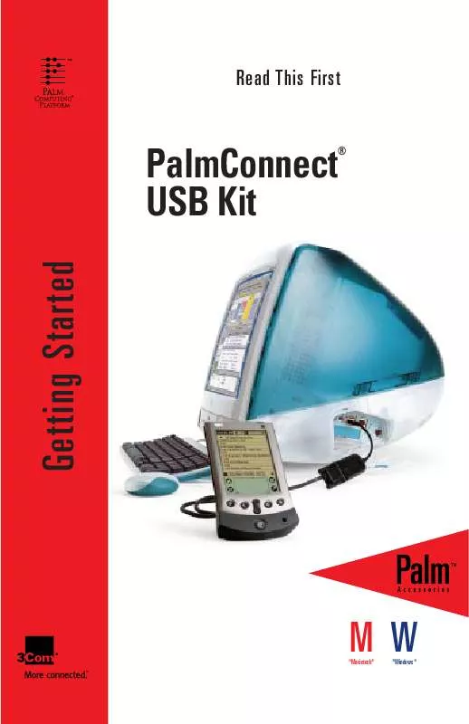 Mode d'emploi PALM PALMCONNECT USB KIT