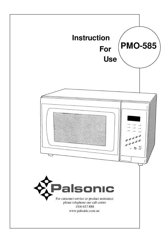 Mode d'emploi PALSONIC PMO-585