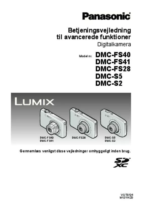 Mode d'emploi PANASONIC LUMIX DMC-FS40