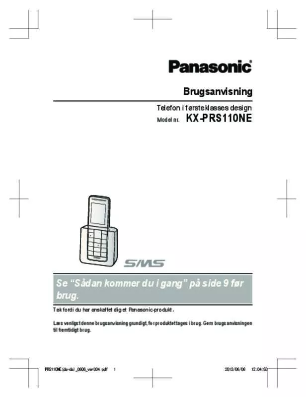 Mode d'emploi PANASONIC KX-PRS110NE