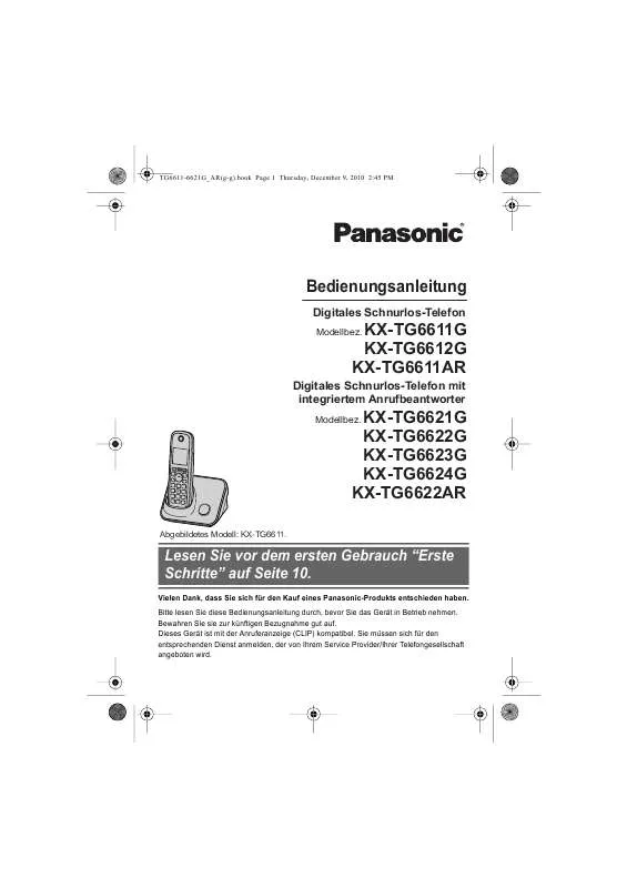 Mode d'emploi PANASONIC KXTG6611AR