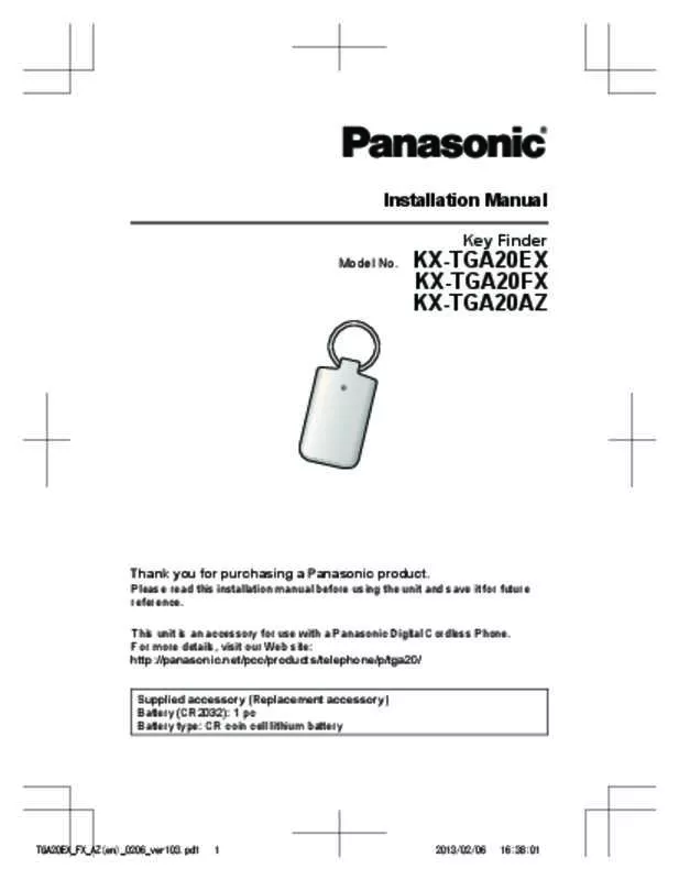Mode d'emploi PANASONIC KX-TG6881BX