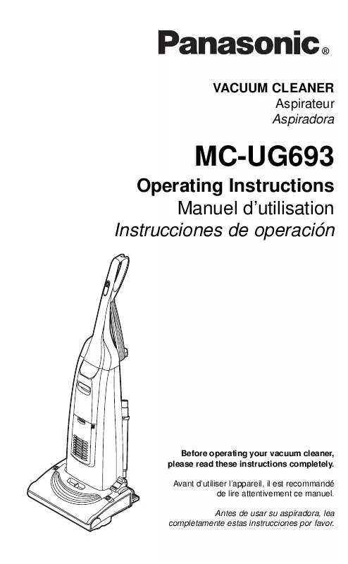 Mode d'emploi PANASONIC MC-UG693