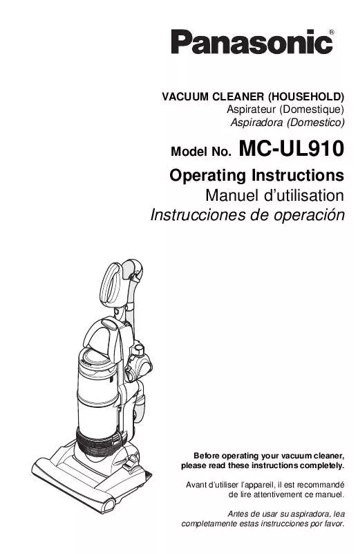 Mode d'emploi PANASONIC MC-UL910