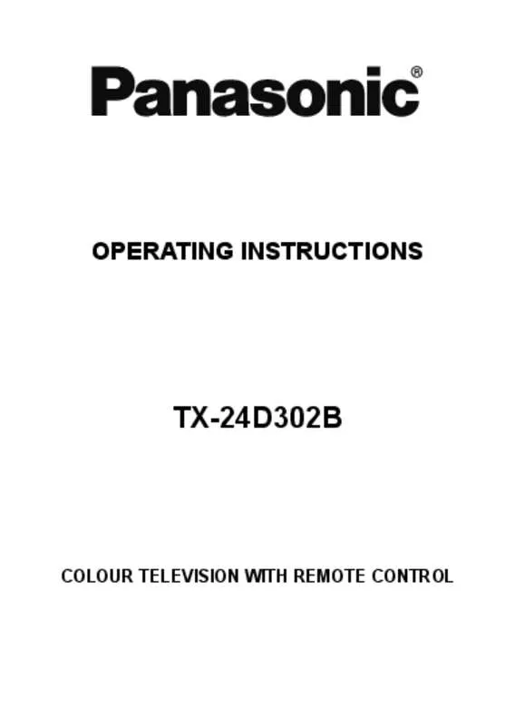 Mode d'emploi PANASONIC TX-24D302B