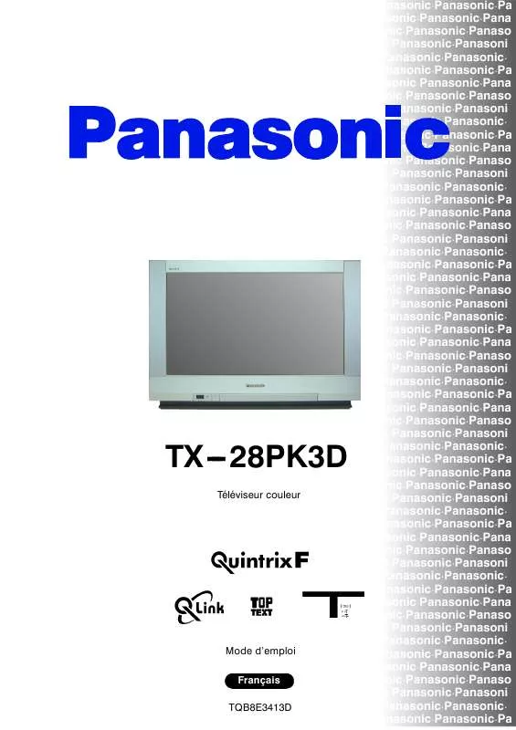 Mode d'emploi PANASONIC TX28PK3D