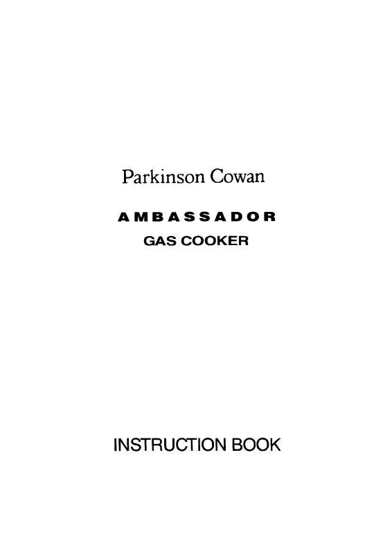 Mode d'emploi PARKINSON COWAN 1154803