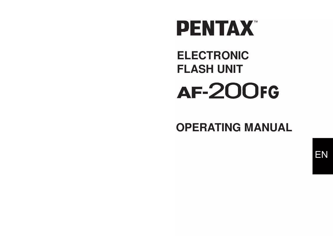 Mode d'emploi PENTAX AF-200FG