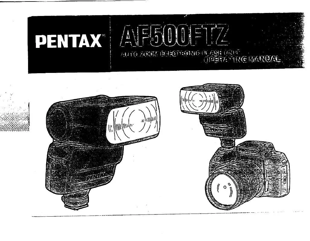 Mode d'emploi PENTAX AF500FTZ FLASH