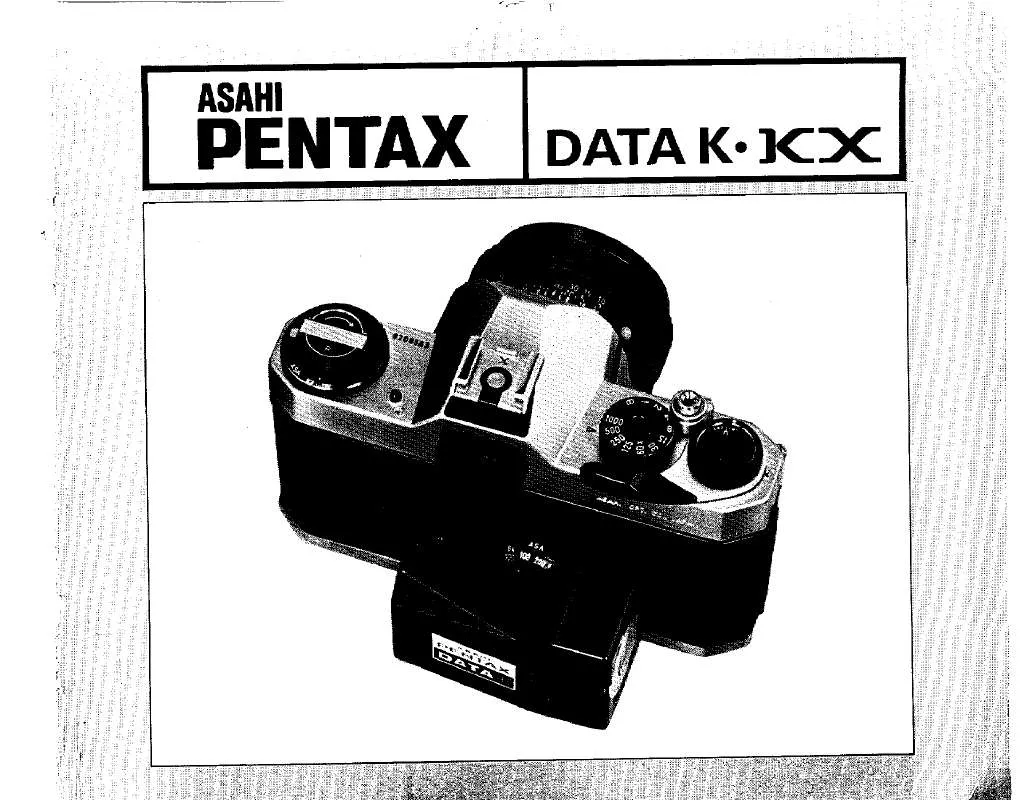 Mode d'emploi PENTAX DATA K, KX
