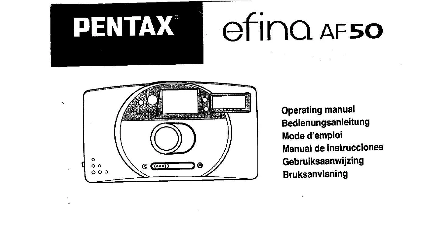 Mode d'emploi PENTAX EFINA AF50 M