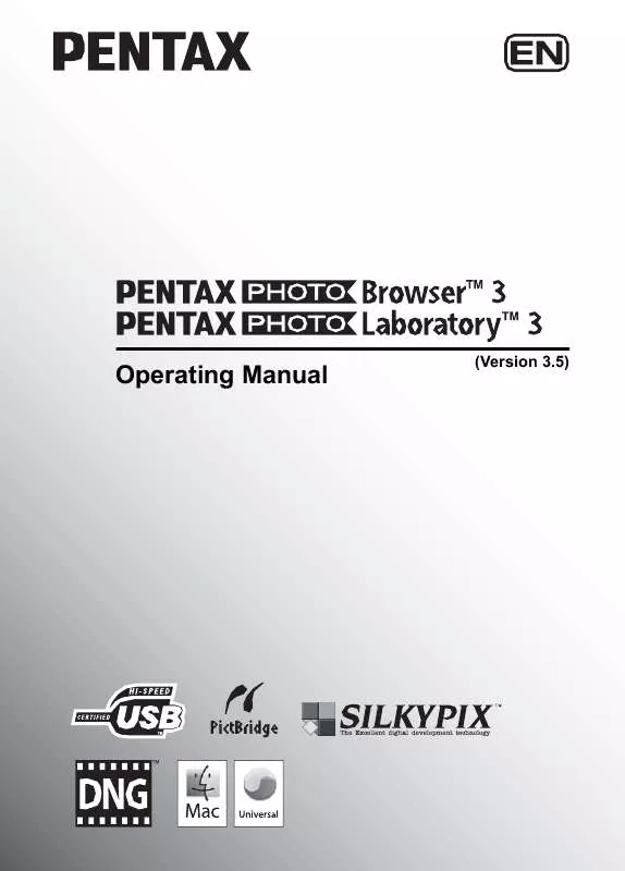 Mode d'emploi PENTAX K200D PHOTO BROWSER