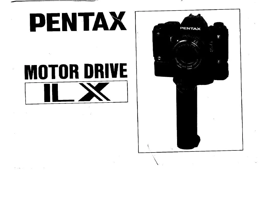 Mode d'emploi PENTAX MOTOR DRIVE LX