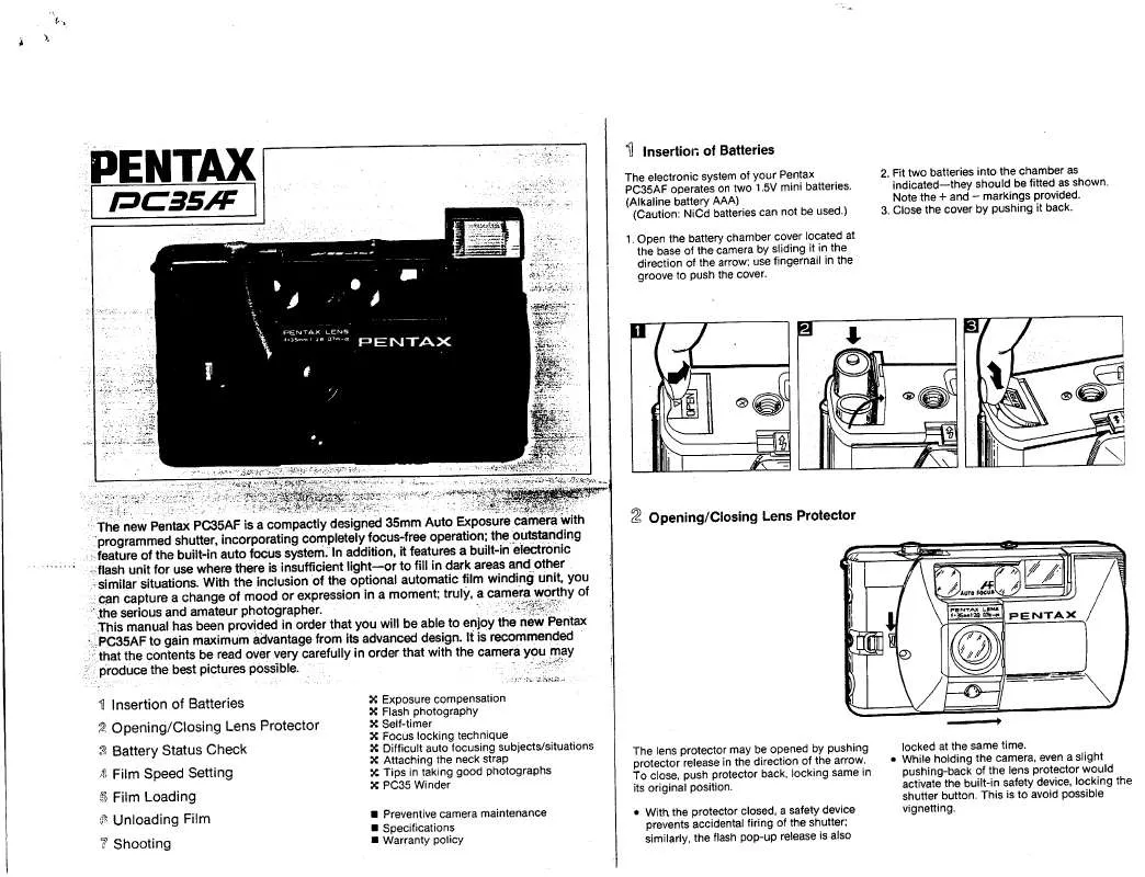 Mode d'emploi PENTAX PC 35AF